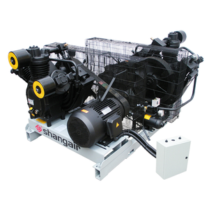 Compresseur d'air industriel à piston haute efficacité et à économie d'énergie Shang Air 11KW 15KW 20HP, refroidi par air, alimentation CC, 30 bars, 1,2 Nm³/min - Product Image 1