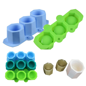 Molde de Silicona Ecológico para Macetas, Diseño Geométrico Poligonal, Apto para Lavavajillas, Molde para Cactus, Herramientas para Pasteles de Aromaterapia DIY - Product Image 2