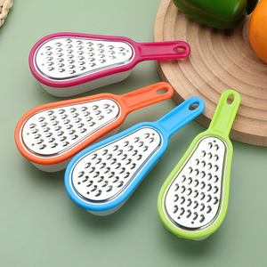Violin Shaped Stainless Steel Grater With Container Kitchen <b>Tool</b> 4 Pieces <b>Fruit</b> <b>Vegetable</b> Shredder Pickler - Product Image 4