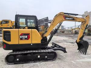 Hot Verkoop Gloednieuwe Sy55u Compacte Hydraulische Graafmachine 5 Ton 36kw Motor Brandstofzuinige Digger Lage Prijs In Voorraad - Product Image 6