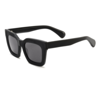 Lunettes de soleil classiques en acétate, style carré vintage, fabriquées à la main en Italie, protection UV400, polarisées, unisexe, marque personnalisée, vente en gros OEM