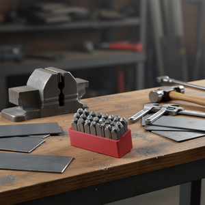 Juego de punzones de letras Fervi HRC 58-60, herramientas de marcado de acero para estampado de metal - Product Image 3