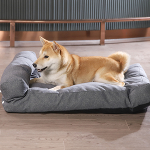 Petstar New Arrival Stain Repellent Fabric Dog Crate Bed Cushion Foldable Large Pet Bed