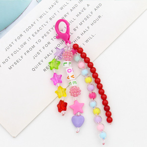 Hợp Kim Keychain Đính Cườm Chữ Tua Nhỏ Kết Hợp Phù Hợp Với Màu Sắc Treo Phụ Kiện Cho Internet Túi Màu Đỏ Mặt Dây Chuyền Nhỏ Tua - Product Image 6