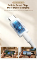 Câble de charge rapide HC 120W 6A TC, synchronisation des données 480 Mbps, anti-oxydation, résistant aux plis, pour appareils intelligents, approvisionnement en gros