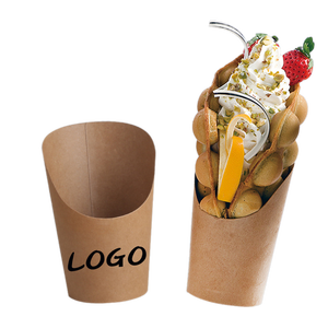 Custom Printed Takeaway Small White Biodegradable 100ml 180ml 500ml 4oz 5oz 8oz 16oz Blank Kraft Paper Snack Ice Cream <b>Cups</b> - Product Image 6