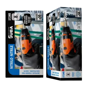 Guanto in nitrile Juba 572NR 7 S, nero - Product Image 3
