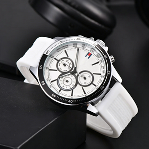 Reloj de Pulsera de Cuarzo Clásico para Hombre con Correa de Silicona, Venta al Por Mayor OEM, Reloj de Moda Clásico GZ RTS, Pedidos Mixtos al Por Mayor - Product Image 3