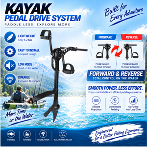 Pédalier <span class=keywords><strong>de</strong></span> <span class=keywords><strong>kayak</strong></span> léger en aluminium <span class=keywords><strong>de</strong></span> 5,2 kg pour propulsion avant et arrière, idéal pour les fabricants <span class=keywords><strong>de</strong></span> kayaks (OEM/ODM) - Product Image 6