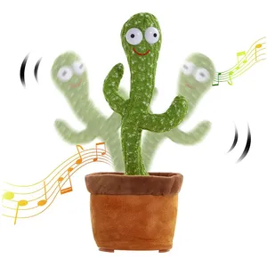 Kinder Kinder Bildung Spielzeug Geschenk Sound Record Wiederholen Sprechen Tanzen Kaktus Puppe Kaktus Spielzeug