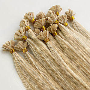 Extensioni per capelli umani vergini a doppia trama con punta in cheratina, mini punta a <span class=keywords><strong>K</strong></span> - Product Image 2
