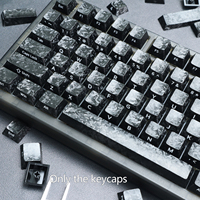 Capuchons de touches en fibre de carbone forgée PBT pour claviers Wooting Aula et autres