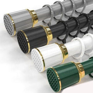 Pas de perçage Poteaux de rideau à <span class=keywords><strong>ressort</strong></span> Tringle de douche réglable Tringle à rideau <span class=keywords><strong>extensible</strong></span> de luxe - Product Image 1