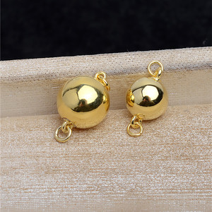 Wenchi S925 Plaqué Or 18K Boucle Circulaire à Encliquetage 9,7 mm Lisse avec Modèle Simple à Pression 8 mm 25093 - Product Image 1