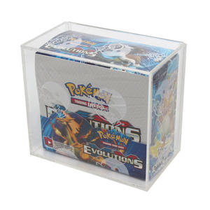 Vente en gros de présentoirs personnalisés <span class=keywords><strong>pas</strong></span> chers en acrylique transparent poli UMI NK0424 pour cartes Pokémon, boîtes de boosters, capacité de 12x14x7,5 cm - Product Image 2