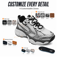 Hebo Bulk Sneakers, Chaussures décontractées pour hommes, Chaussures décontractées respirantes pour hommes, Haute qualité, Sneaker en cuir de luxe personnalisé