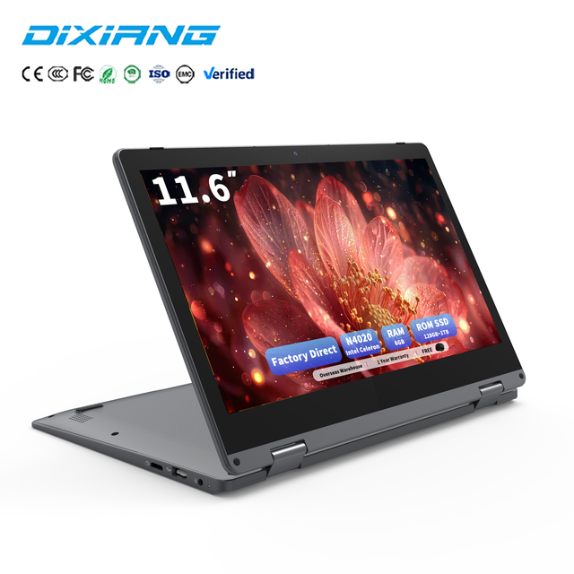 OEM 11.6 Inch Mini Notebook Intel Celeron N4020 IPS 6GB RAM 512GB SSD Ultra Portable Laptop for Student  Win11 Business Laptop