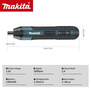 Cacciavite Elettrico Senza Fili Makita 1300mAh Ricaricabile, Trapano Regolabile <span class=keywords><strong>Multifunzione</strong></span>, Utensile per Smontaggio e Riparazione - Product Image 4