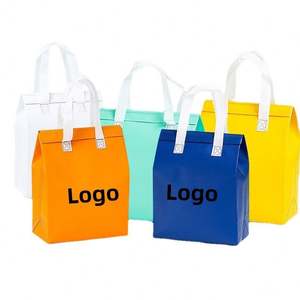 Bolsa Térmica Personalizada para Llevar Comida, Sellada por Ultrasonido, de Polipropileno No Tejido, Desechable, Aislada, Reciclable, para Sándwiches y Pasteles - Product Image 1