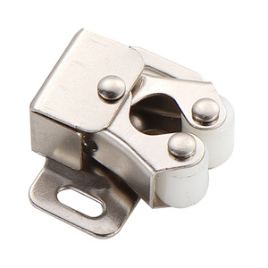 Clip de porte d'armoire à double rouleau magnétique en acier inoxydable, design traditionnel, accessoire de quincaillerie - Product Image 2