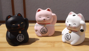 Mèo May Mắn Nhật Bản Maneki Neko Hạnh Phúc Giàu Có Không Ác Nhật Bản Dễ Thương Mèo May Mắn Trang Trí Gốm Trang Trí Nội Thất - Product Image 5