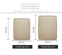 Accessoires d'équipement de cuisine, planche à découper carrée en écorce de riz écologique pour légumes, fruits et viande - Antibactérienne, légère