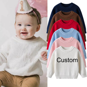 Chandails pour bébé avec motif brodé à la main, vêtements pour filles et garçons, <span class=keywords><strong>pull</strong></span> pour enfants, hiver - Product Image 1