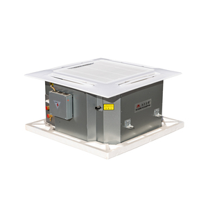 Low Noise Central Air Conditioning System Chilled Water Type Ceiling <b>Mounted</b> Cassette Fan Coil Unit High-Efficiency Particulate - Product Image 1