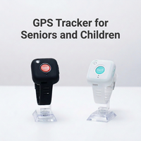 Traceur GPS portable 4G mini, pendentif, bouton SOS anti-panique, alarme de sécurité personnelle avec caméra pour personnes âgées, enfants et étudiants