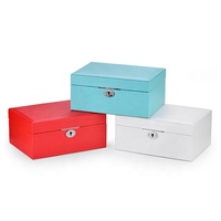 TongXing personnalisé carré boîte-cadeau à la mode voyage stockage étui à bijoux pour femmes boucles d'oreilles Bracelets-fait à la main bois daim