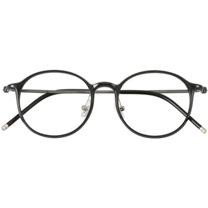 Montura de gafas redondas de titanio Ip 6808, montura completa, lentes de resina, protección contra luz azul, gafas unisex cómodas para visión cercana - Product Image 3