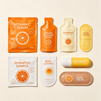Sachets miniatures recyclables en aluminium thermoscellable pour échantillons cosmétiques, crème et lotion de soin en plastique, forme personnalisée