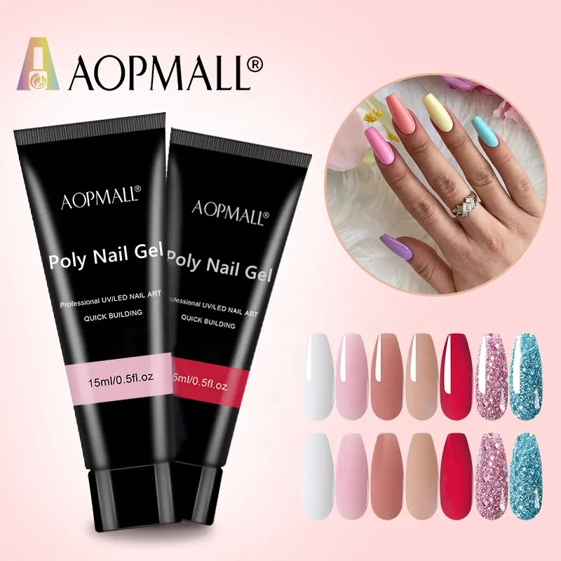 AOPMALL tırnak sanat en çok satan ürünler yarı kalıcı poli UV jel Nail vernik sanat tasarımları Salon İpucu