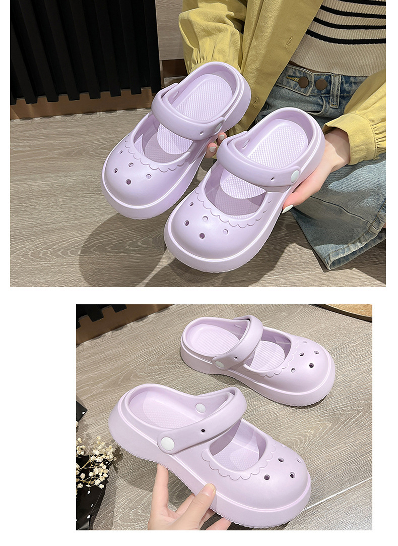 Summer Non-slip Footwear Thick Bottoming Outdoor Sandals Soft Slippers Girls Clogs Shoes