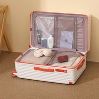 Ensemble de valises professionnelles de luxe à poignée large en néoprène, coque rigide, grande capacité, résistantes aux rayures, bagages de voyage silencieux à roulettes pivotantes