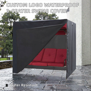 Custom Logo Size Modern Polyester Garden Furniture Outdoor <b>Swing</b> Chair Protector 3 Seater Waterproof Patio Porch <b>Swing</b> <b>Covers</b> - Product Image 2
