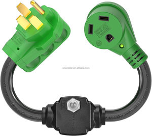 Adaptateur de câble de protection contre les surcharges 50 A à 30 A pour <span class=keywords><strong>camping</strong></span>-<span class=keywords><strong>car</strong></span> avec disjoncteur, adaptateur d'alimentation électrique NEMA 14-50P vers NEMA TT-30R - Product Image 1