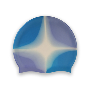 Bonnet de bain en silicone coloré pour femmes, imperméable, multicolore, pour adultes - Product Image 3