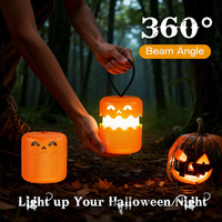 Lanterne citrouille LED pliable, nouveauté très demandée, veilleuse d'Halloween amusante et portable pour la décoration intérieure de fête