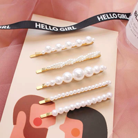 Barrettes à cheveux perlées tendance, pinces à cheveux élégantes pour femmes, accessoires capillaires pour jeunes filles