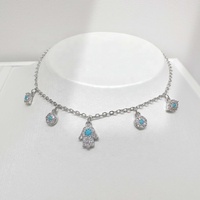 Bracelet chaîne en argent 925 avec zircone cubique, cadeau DIY, délicat, avec breloques coquillage et papillon en or 14 carats, vente en gros