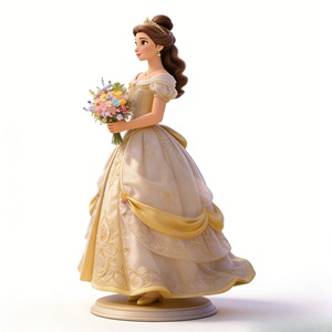 Belle: la Princesa Dorada. Esta Escultura Fue Tallada y Fundida por Bozhiyi - Product Image 2