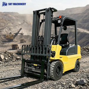 Chariot élévateur personnalisé de 3 tonnes avec fourches et fourches allongées - Product Image 2