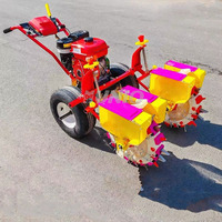 Semoir Direct de Précision 2 Rangs pour Maïs, Soja et Arachide, Petit Semoir Automatique et Épandeur d'Engrais