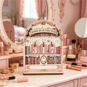 Nouveauté : Décoration de maison et de bureau, pour enfants et adultes, compteur de lecture en <span class=keywords><strong>bois</strong></span> DIY pour étagère, accessoires de comptage de livres en <span class=keywords><strong>bois</strong></span> à retourner - Product Image 2