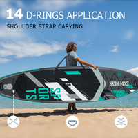 Planche de SUP gonflable Skatinger Recruit Agents Grey Sports 1,2 m x 3,35 m pour lacs, océans, plages et yoga