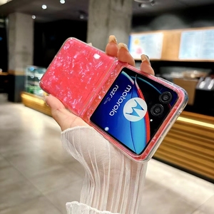 Nueva cubierta protectora con patrón de carcasa translúcida brillo perlado para <span class=keywords><strong>Motorola</strong></span> <span class=keywords><strong>Razr</strong></span> 50 2024 funda para teléfono móvil - Product Image 3