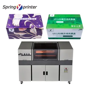 Cf6030 Eco-Drukmachine Professionele UV-Printer Offset Vlakke Bed UV-Printerset Gebruikt Voor Het Afdrukken Van Dozen