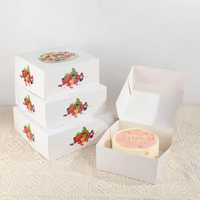 Boîtes d'Emballage Alimentaire Pliables et Recyclables en Papier Blanc, pour Petits Gâteaux et Desserts, à Design Personnalisé