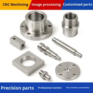 قطع غيار مصنعة بتقنية التحكم الرقمي بالحاسوب، ملحقات الآلات، قطع دقيقة غير قياسية من النحاس والحديد والألومنيوم والفولاذ المقاوم للصدأ، صنع في الصين - Product Image 2